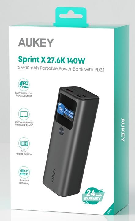Produktbild Aukey Sprint X (27600 mAh, 140 W, 99.36 Wh)