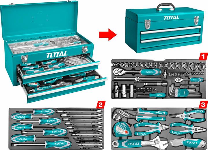 Produktbild Total Werkzeugsatz, 97-teilig, industriell (97 Teile)