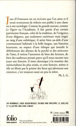 Actual product image Les plus belles citations de Jean d'Ormesson (French, Jean d'Ormesson, 2019)