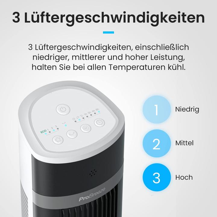 Actual product image Breeze Oscillating tower fan (48 dB)