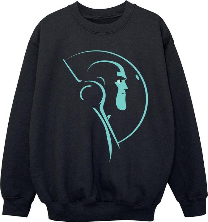 Actual product image Disney Girls Lightyear Space Helmet Stare Sweatshirt (104)