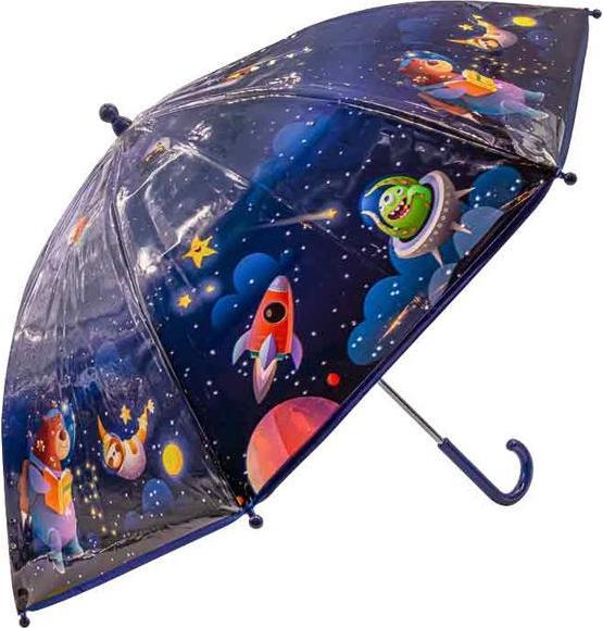 Immagine prodotto BB Klostermannn Ombrello per bambini animali spaziali trasparente