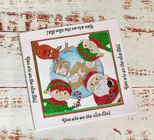 Immagine prodotto Craft Buddy Timbro Crystal Art A6 "Il piccolo aiutante di Babbo Natale