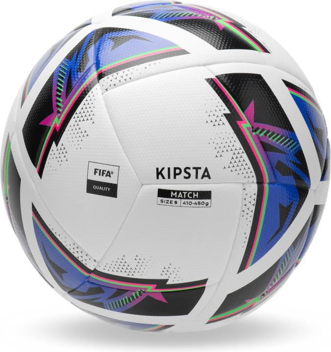 Kipsta Ballon de football d'entraînement taille 5 Hybrid 2 - FIFA Quality Match Ball blanc