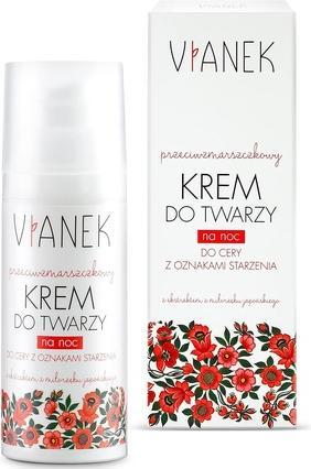 Produktbild Vianek VIANEK Przeciwzmarszczkowy krem do twarzy do cery z oznakami starzenia na noc 50ml (50 ml, Nachtcreme)