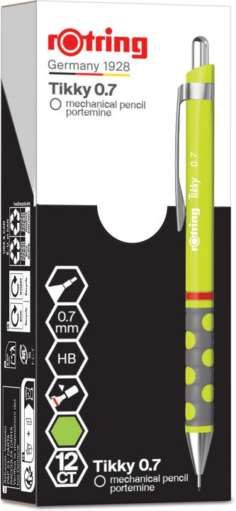 Produktbild Rotring Minenbleistift Tikky 0.7 mm, limegreen (0.70 mm, HB, 1 x)