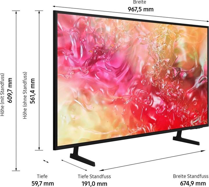 Produktbild Samsung UE43DU7172UXXH 43inch TV (43", LED, 4K, 2024)