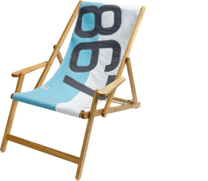 Actual product image 727 Sailbag Deck Chair with Armrest in Dacron Sail