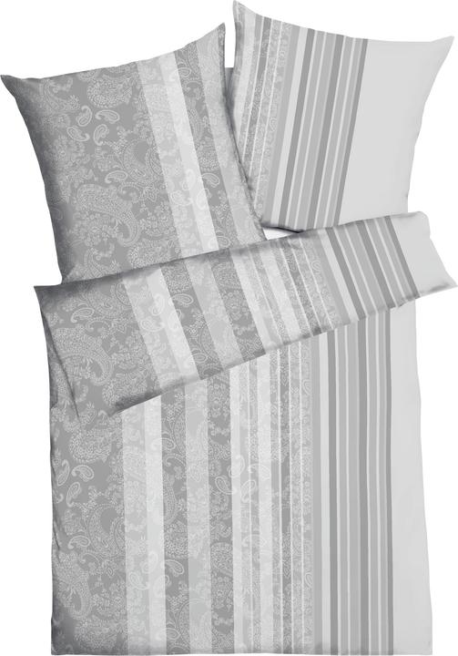 Actual product image Kaeppel Interlock Jersey Bettwäsche Firenze silber (Duvet cover, 135x200 cm (80x80 cm))