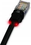 Produktbild Digitus ASSMANN LED Patchk., CAT 5e U/UTP Cu, PVC, 1,2 m, Schwarz, VPE= 12 (U/UTP, CAT5e, 1.20 m)