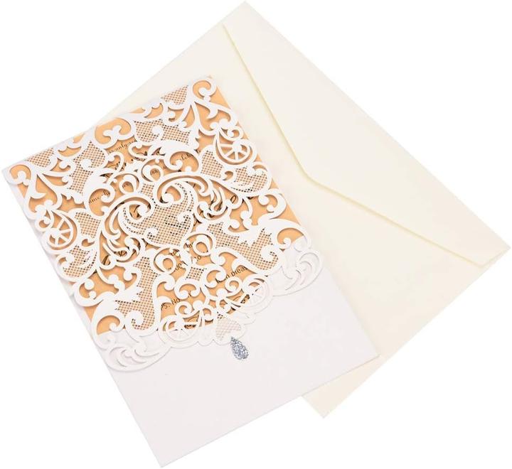 Produktbild Eleva Lasergeschnittene Hochzeitseinladungs-Kits (50 Stk.)