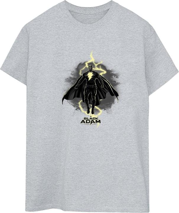 Schwarz Adam Hovering Bolt Baumwolle Boyfriend TShirt