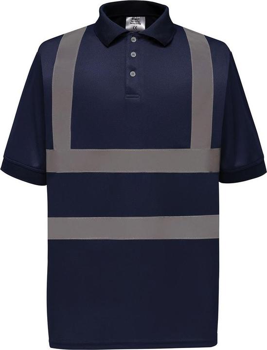 Produktbild Yoko Erwachsene HiVis KurzarmPoloshirt (4XL)