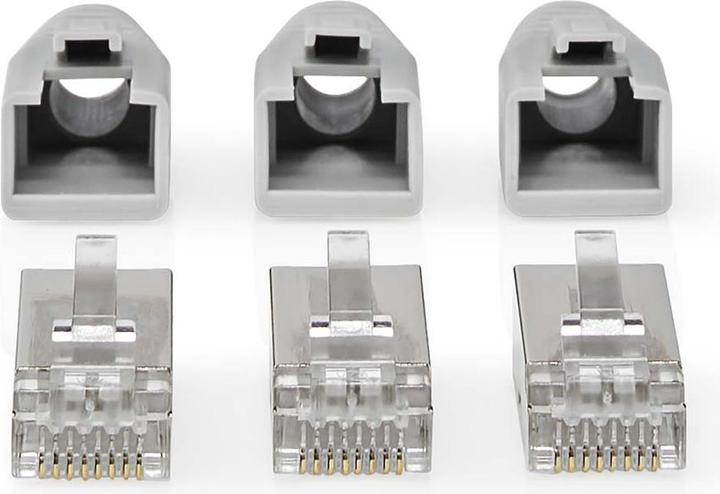 Immagine prodotto Nedis CCBW89370GY Spina RJ45 passante FTP CAT6 fissa/stranded diritta placcata oro 10 pz. (F/UTP, CAT6, 10 m)