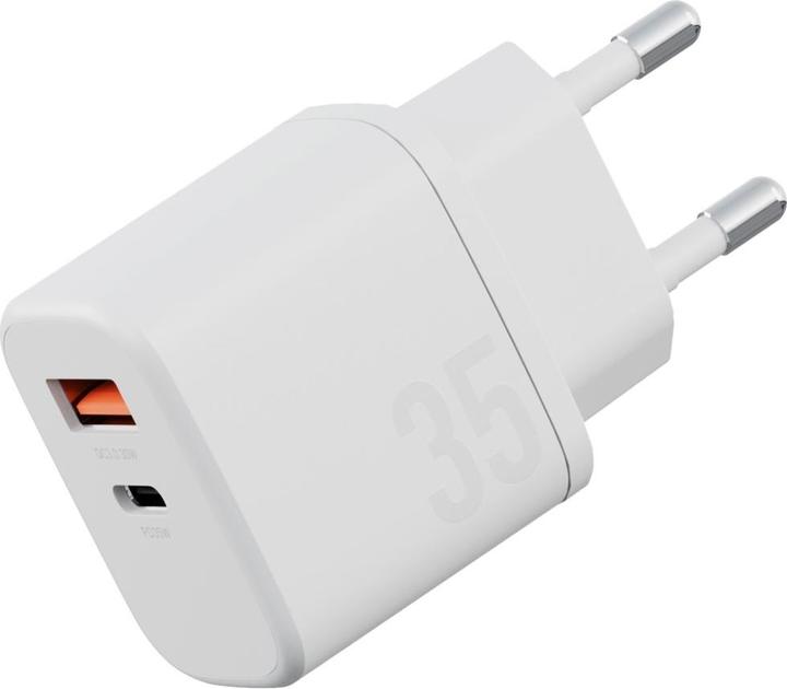 Actual product image Energea Wall Charger Bazic Goport Velox Kit 1xUSB-C 1xUSB-A GaN 35W with cable white (35 W)