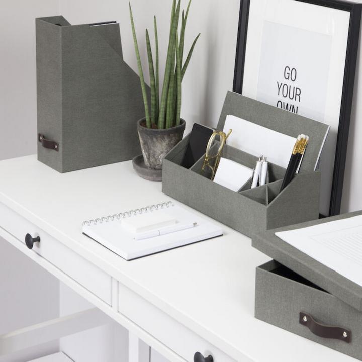 Image du produit Bigso ESTELLE Porte-revues de bureau Gris Toile (A4)