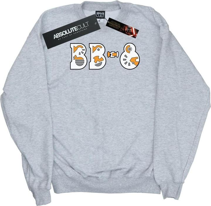 Actual product image Star Wars Mens The Rise Of Skywalker BB-8 Text Logo Sweatshirt (M)