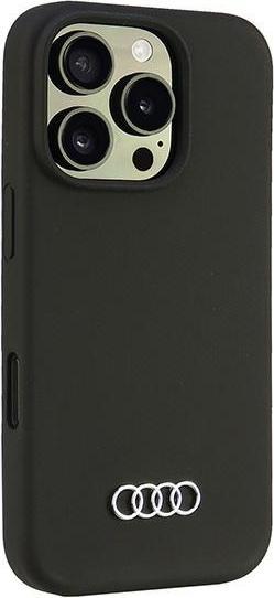 Produktbild Audi Silicone Case iPhone 16 Pro 6.3" czarny/black hardcase AU-LSRIP16P-Q3/D1-BK (Apple iPhone 16 Pro)
