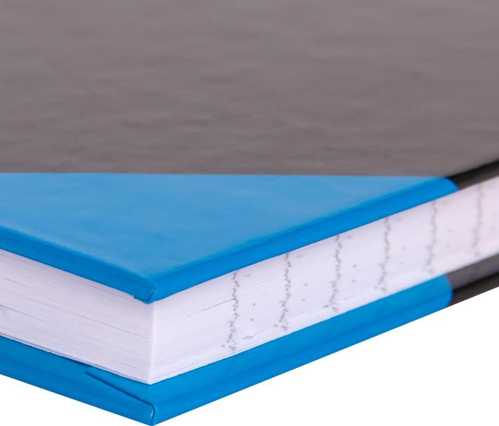Actual product image Idena Notebook A4 lined black blue FSC-Mix (A4, Lined, Hardcover)