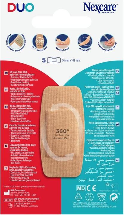 Produktbild Nexcare DUO Pflaster MAXI (5 x)