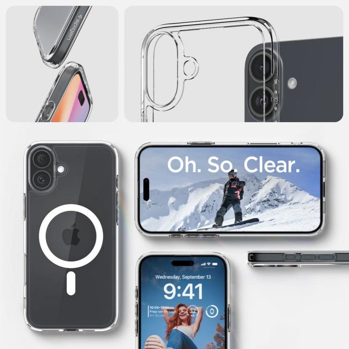 Produktbild Spigen Ultra Hybrid MAG iPhone 16 Plus Max 6,7" Magsafe biały/white ACS08075 (Apple iPhone 16 Plus)