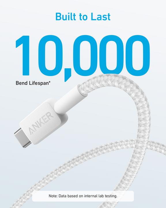 Produktbild Anker CABLE 322 USB-A A USB-C 0,9M BLANCO (0.90 m)