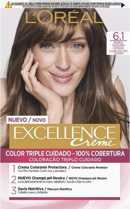 Produktbild L'Oréal Paris EXCELLENCE Creme tinte #6,1 rubio oscuro ceniza (#6,1 rubio oscuro ceniza)