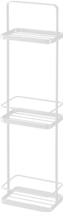 Actual product image Yamazaki 3-tier shower shelf TOWER (12 x 18 x 67 cm)