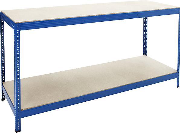 Image du produit kaiserkraft Poste de travail, à 2 niveaux, largeur 1400 mm. (140 cm, 60 cm)