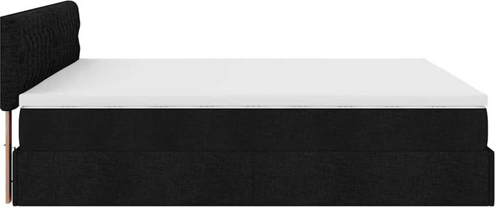 Actual product image VidaXL Ottoman bed with mattress black 160x200 cm fabric (160 x 200 cm)