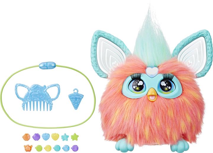 Immagine prodotto Furby peluche interattivo (arancione) - voce in francese (15 cm)