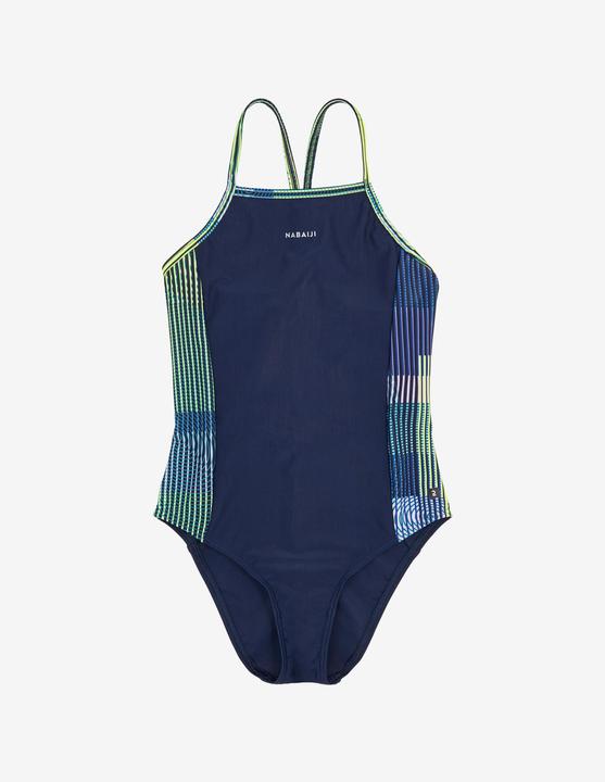 Actual product image Nabaiji Badeanzug Mädchen - 500 Kamily Anoa dunkelblau (14, 15, 16)