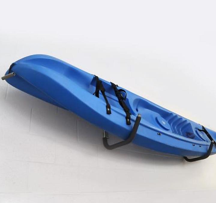 Image du produit Wiltec Support mural universel 80kg Acier fin Câble Kayak Canoë SUP Planche de surf Fixation