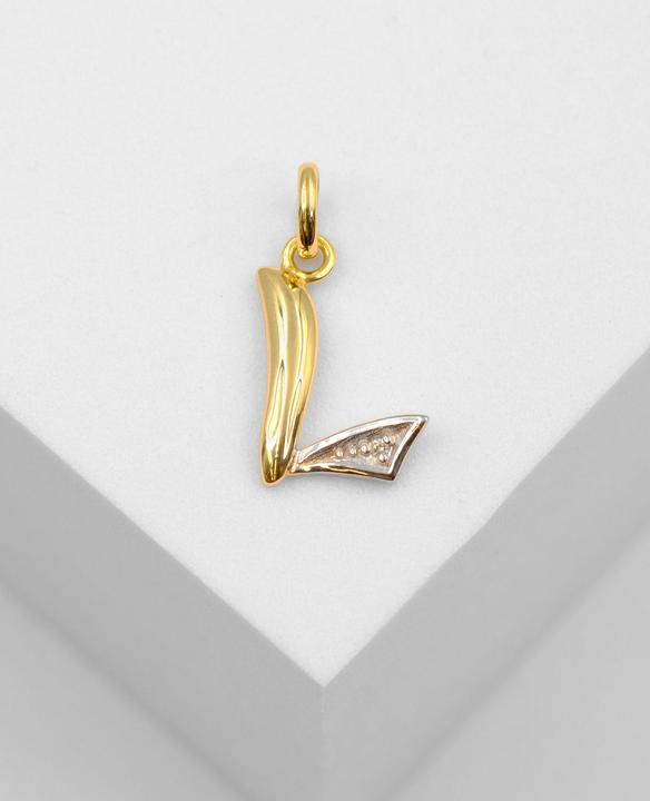 Produktbild Muau Buchstabe (750, Weissgold, 18K Gelbgold)