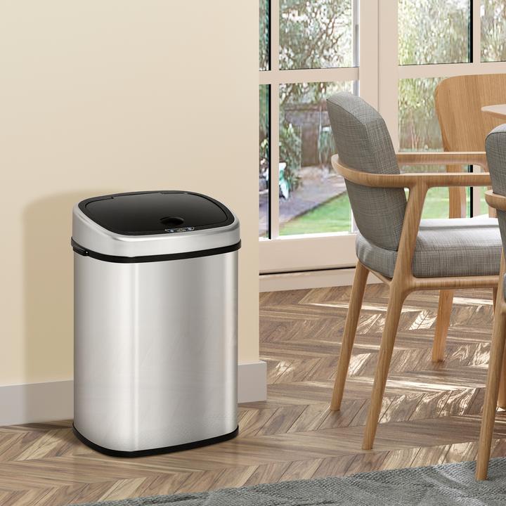 Image du produit Homcom Poubelle avec capteur infrarouge (58 l)