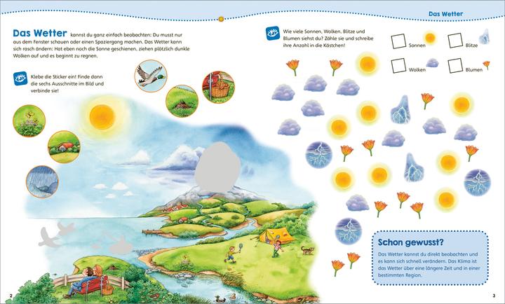 Actual product image Tessloff WAS IST WAS Junior Mitmach-Heft Wetter (German, Lisa Herden, Katja Pine, Hans-Günther Döring, Oliver Teschner, 2022)