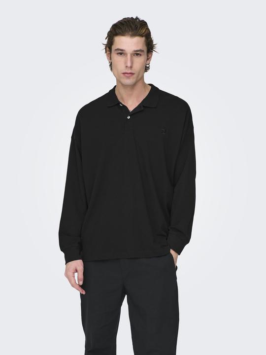 Actual product image Only & Sons Long sleeve polo shirt (XS)