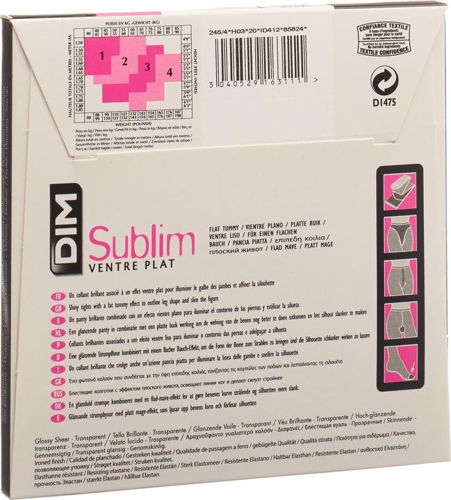 Actual product image DIM Sublim Ventre Plat (15 DEN, 34 - 36)