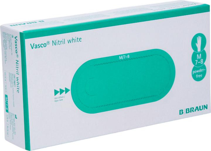 Actual product image B.Braun Vasco Nitrile White Uh S (S)