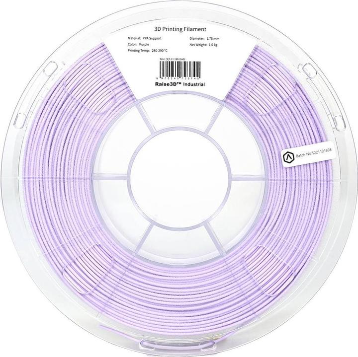 Raise3D Filament Industrial PPA Support 1.0kg 1.75mm (PP, 1.75 mm, 1000 g, Violet)