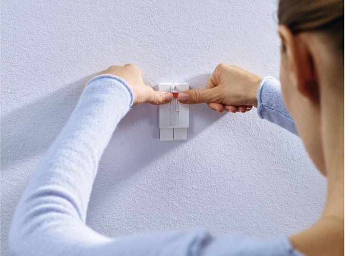 Actual product image tesa Adhesive nail for wallpaper & plaster, 2kg holding power, height-adjustable