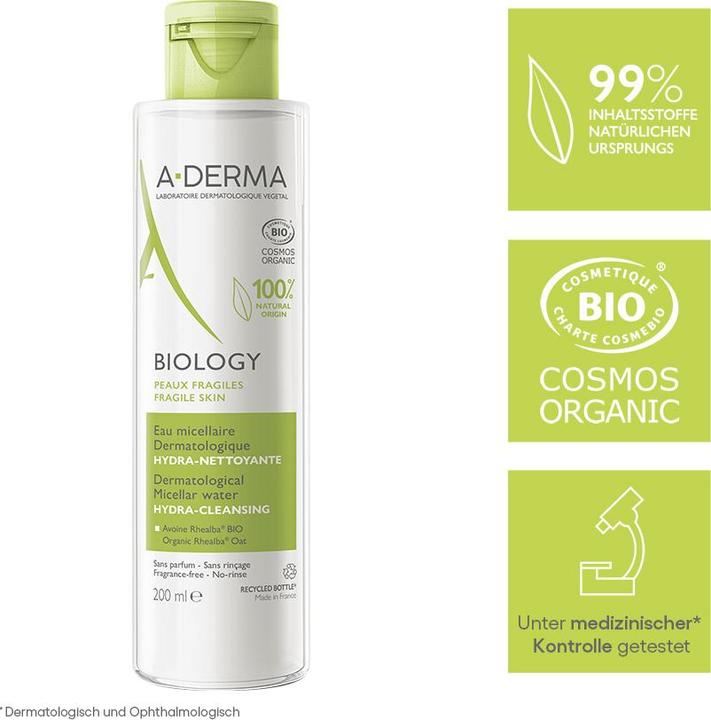 Produktbild A-Derma BIOLOGY Mizellen Reiniungslotion Lot (Reinigungsmilch, 200 ml)