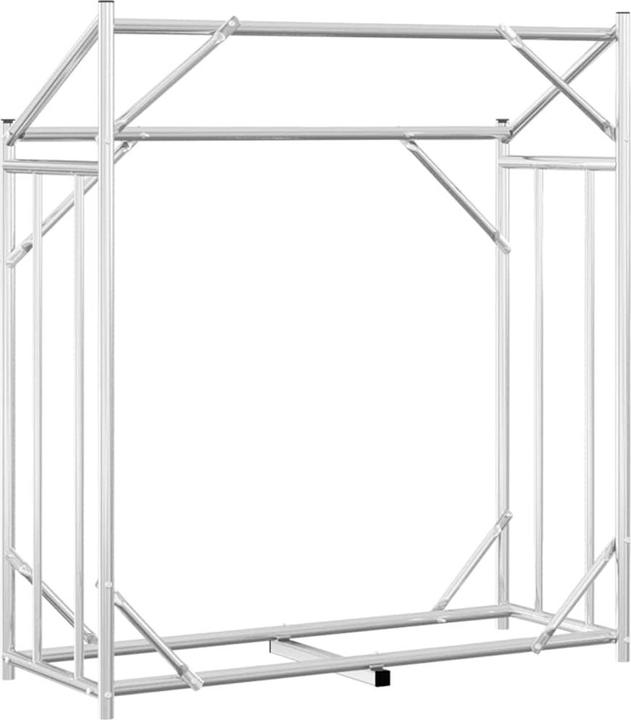 Actual product image VidaXL Firewood rack with rain cover 100.5x40.5x110.5 cm Firewood rack