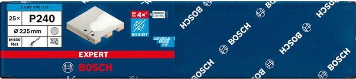 Immagine prodotto Bosch Professional Zubehör EXPERT M480 Rete di levigatura per levigatrice per cartongesso, 225 mm, G 240, 25 pezzi. (240)