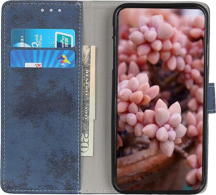 Actual product image Cover-Discount Xiaomi 11T - Vintage case suede look dark blue (Xiaomi Mi 11T Pro)