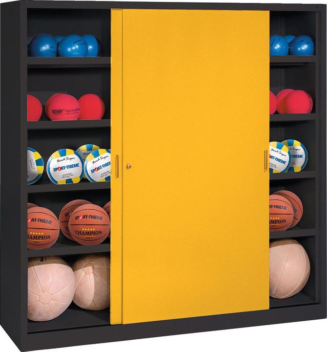 Produktbild C+P Ballschrank (HxBxT: 195x160x50 cm, mit Vollblech-Schiebetüren, Typ 4)