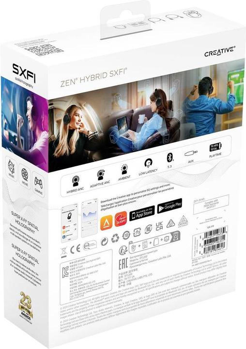 Actual product image Creative Zen Hybrid SXFI (ANC, 40 h, Wireless, Cable)