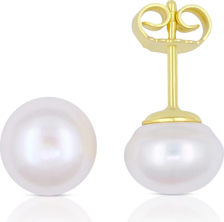 Produktbild Muau Stud earrings yellow gold 750 freshwater pearl 8-8.5mm (750/18K Gelbgold)