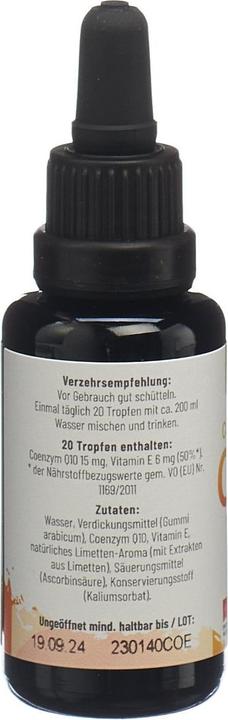 Image du produit Cannsol Coenzym Q10 avec vitamine E soluble dans l'eau biodisponibilité optimale liq (1 pièce(s), Gouttes, 108 g)