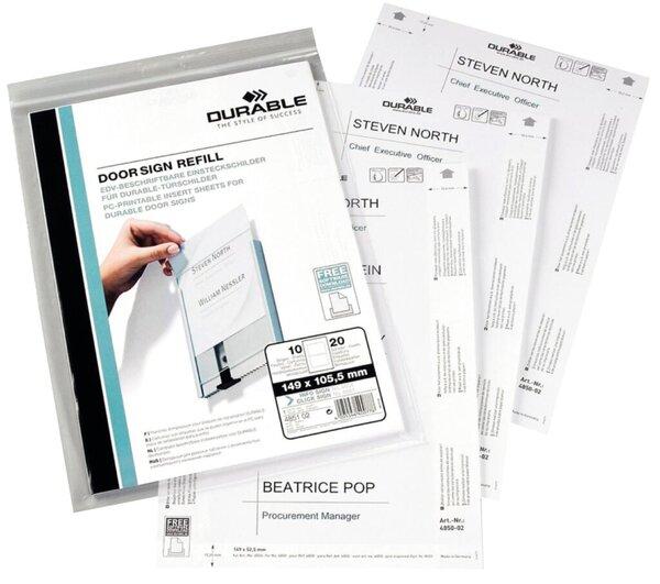 Immagine prodotto Durable Foglio per cartello porta Info Sign 4800